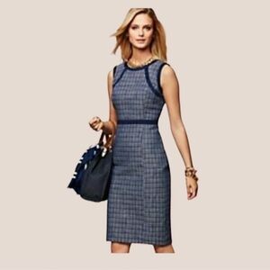 Talbots navy blue sleeveless dress size 10